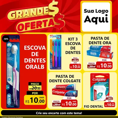 Modelo de Rede Social para Feed Facebook com o tema Grandes Ofertas para Higiene Pessoal