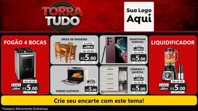 Modelo de TV para TV Horizontal com o tema Torra Tudo para Móveis e Eletro