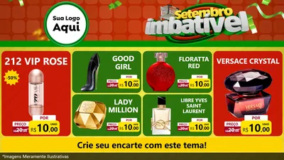 Modelo de TV para TV Horizontal com o tema Setembro Imbatível para Perfumes