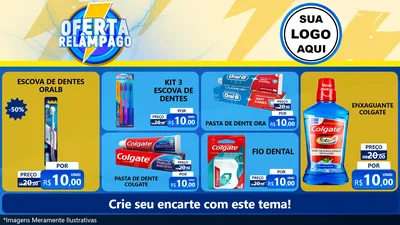 Modelo de TV para TV Horizontal com o tema Oferta Relâmpago para Higiene Pessoal