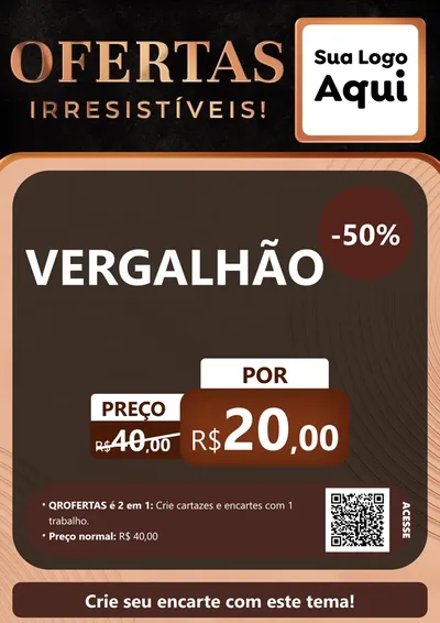 Modelo de Cartaz para Cartaz A4 Vertical com o tema Ofertas Irresistíveis! para Ferragens