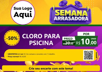 Modelo de Cartaz para Cartaz A4 Horizontal