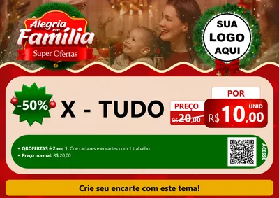 Modelo de Cartaz para Cartaz A4 Horizontal com o tema Alegria Em Família - Super Ofertas para Hamburgueria