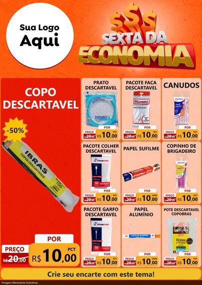 Modelo de Encarte para Encarte A4 Vertical