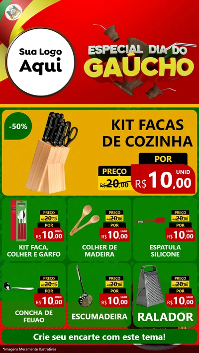 Modelo de Rede Social para Stories com o tema Especial Dia do Gaúcho para Utilidades Domésticas