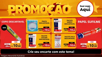 Modelo de TV para TV Horizontal com o tema Promoção para Embalagens