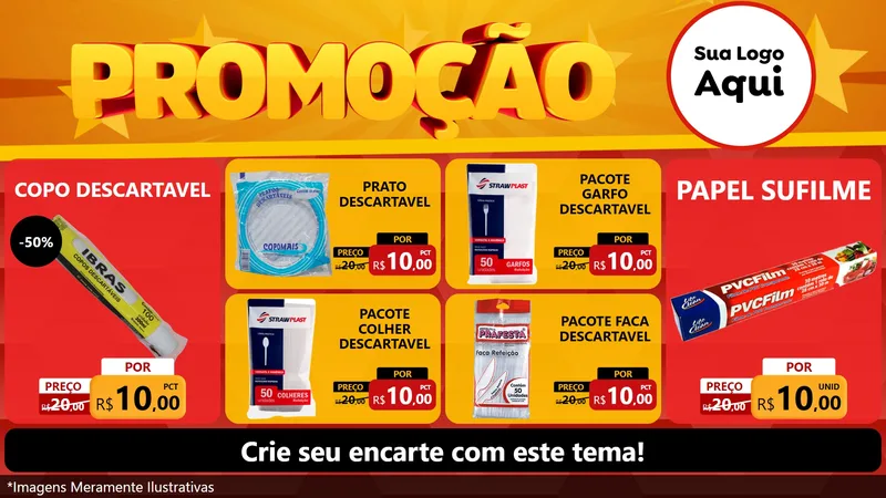Modelo de TV para TV Horizontal com o tema Promoção para Embalagens
