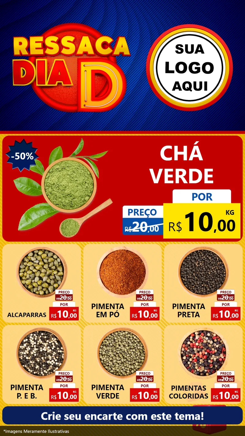 Modelo de Rede Social para Stories com o tema Ressaca Dia D para Produtos Naturais