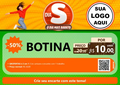 Modelo de Cartaz para Cartaz A4 Horizontal com o tema Dia S - O Dia Mais Barato para Agropecuária