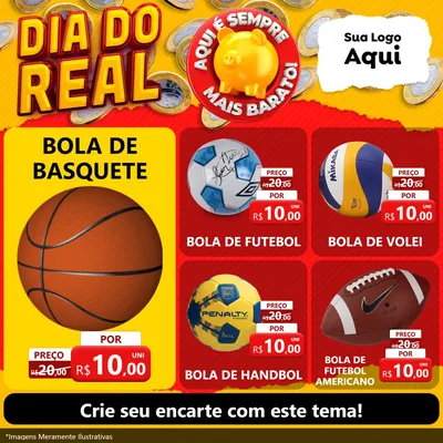 Modelo de Rede Social para Feed Facebook com o tema Dia Do Real para Artigos Esportivos
