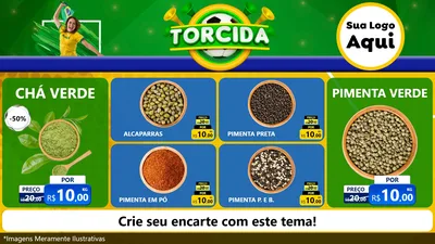 Modelo de TV para TV Horizontal com o tema Torcida para Produtos Naturais