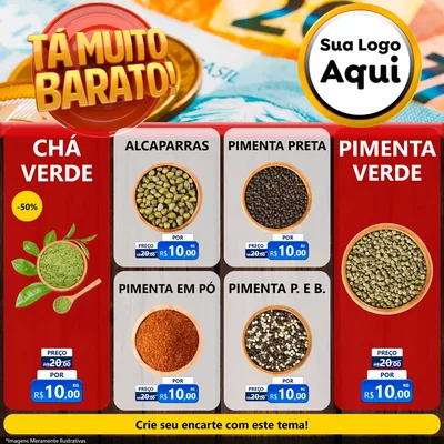 Modelo de Rede Social para Feed Facebook com o tema Está Muito Barato para Produtos Naturais