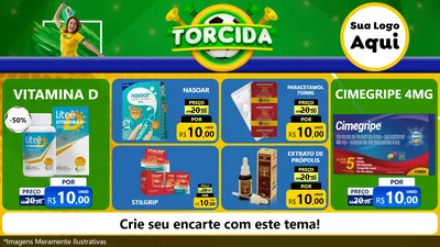 Modelo de TV para TV Horizontal com o tema Torcida para Farmácia