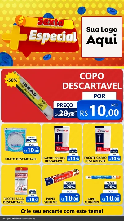Modelo de Rede Social para Stories com o tema Sexta Mais Especial para Embalagens