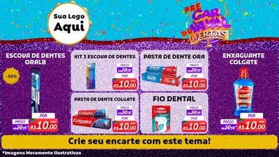 Modelo de TV para TV Horizontal com o tema Pré Carnaval de Ofertas para Higiene Pessoal