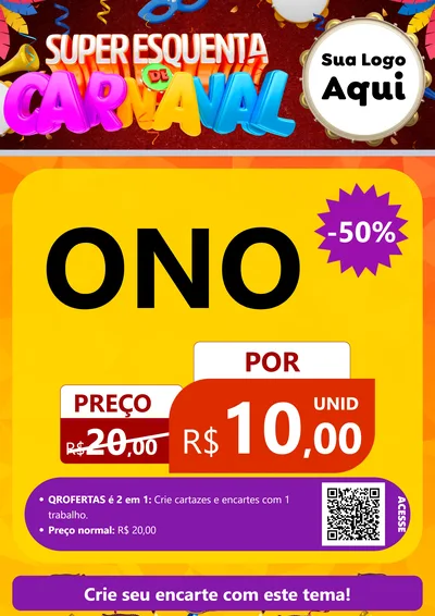 Modelo de Cartaz para Cartaz A4 Vertical com o tema Super Esquenta de Carnaval para Óticas