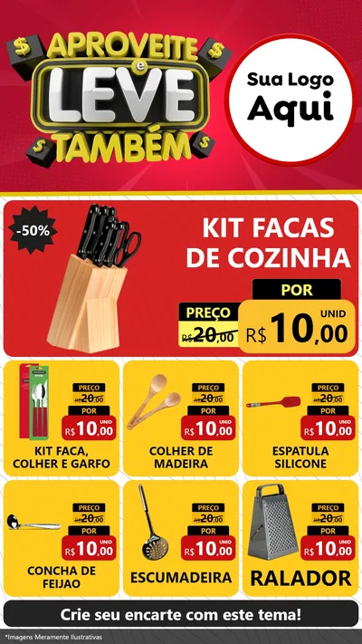 Modelo de Rede Social para Stories com o tema Aproveite e Leve Também para Utilidades Domésticas