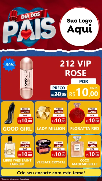 Modelo de Rede Social para Stories com o tema Dia dos Pais para Perfumes