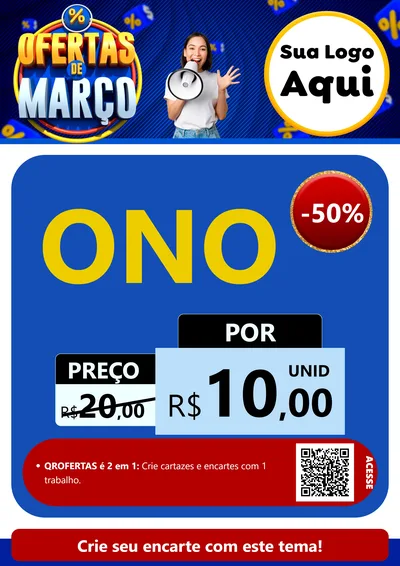 Modelo de Cartaz para Cartaz A4 Vertical com o tema Ofertas de Março para Óticas