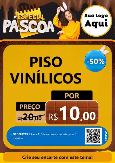 Modelo de Cartaz para Cartaz A4 Vertical com o tema Especial Páscoa para Material para Construção