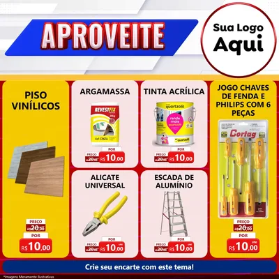 Modelo de Rede Social para Feed Facebook com o tema Aproveite para Material para Construção