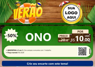 Modelo de Cartaz para Cartaz A4 Horizontal com o tema Verão para Óticas