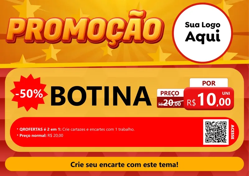 Modelo de Cartaz para Cartaz A4 Horizontal com o tema Promoção para Agropecuária
