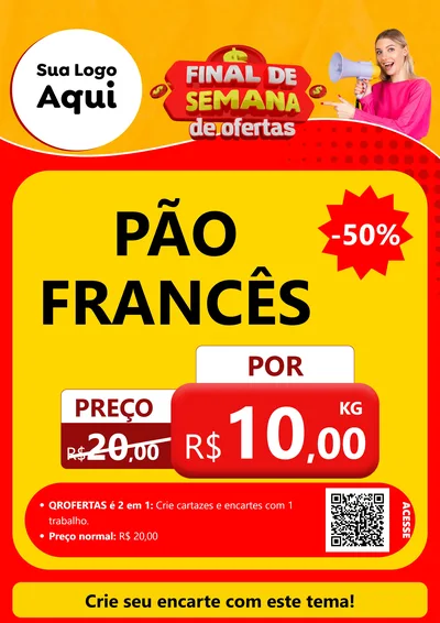Modelo de Cartaz para Cartaz A4 Vertical