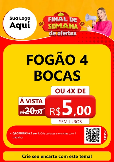 Modelo de Cartaz para Cartaz A4 Vertical
