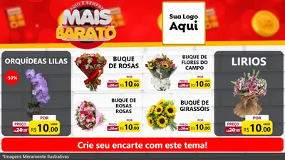 Modelo de TV para TV Horizontal com o tema Mais Barato para Floricultura e jardim