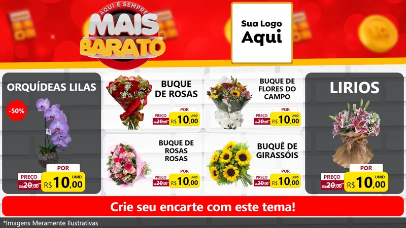 Modelo de TV para TV Horizontal com o tema Mais Barato para Floricultura e jardim