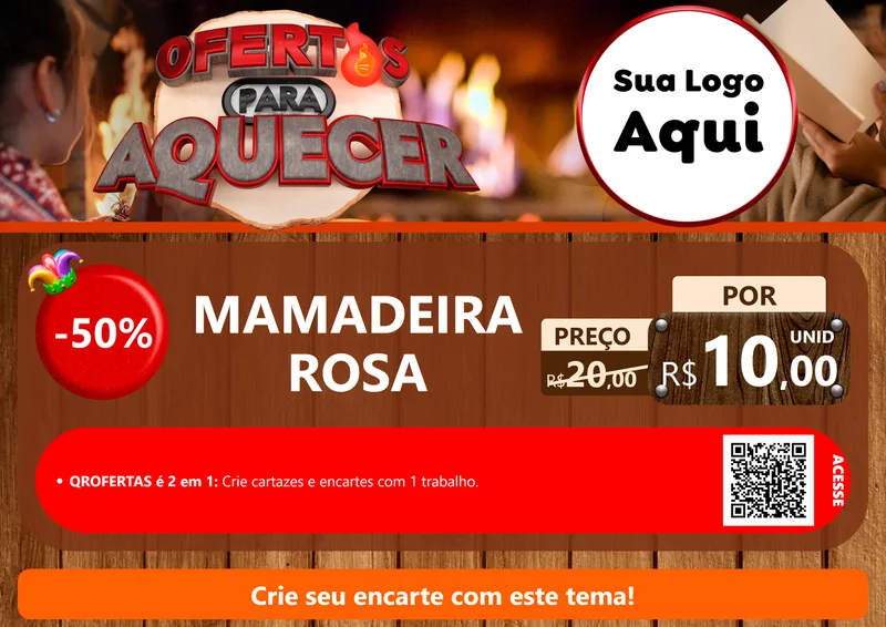 Modelo de Cartaz para Cartaz A4 Horizontal com o tema Ofertas Para Aquecer para Bebês