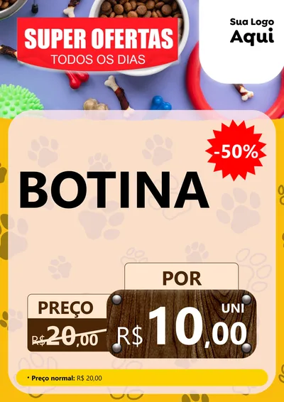 Modelo de Cartaz para Cartaz A4 Vertical com o tema Super Ofertas Todos os Dias