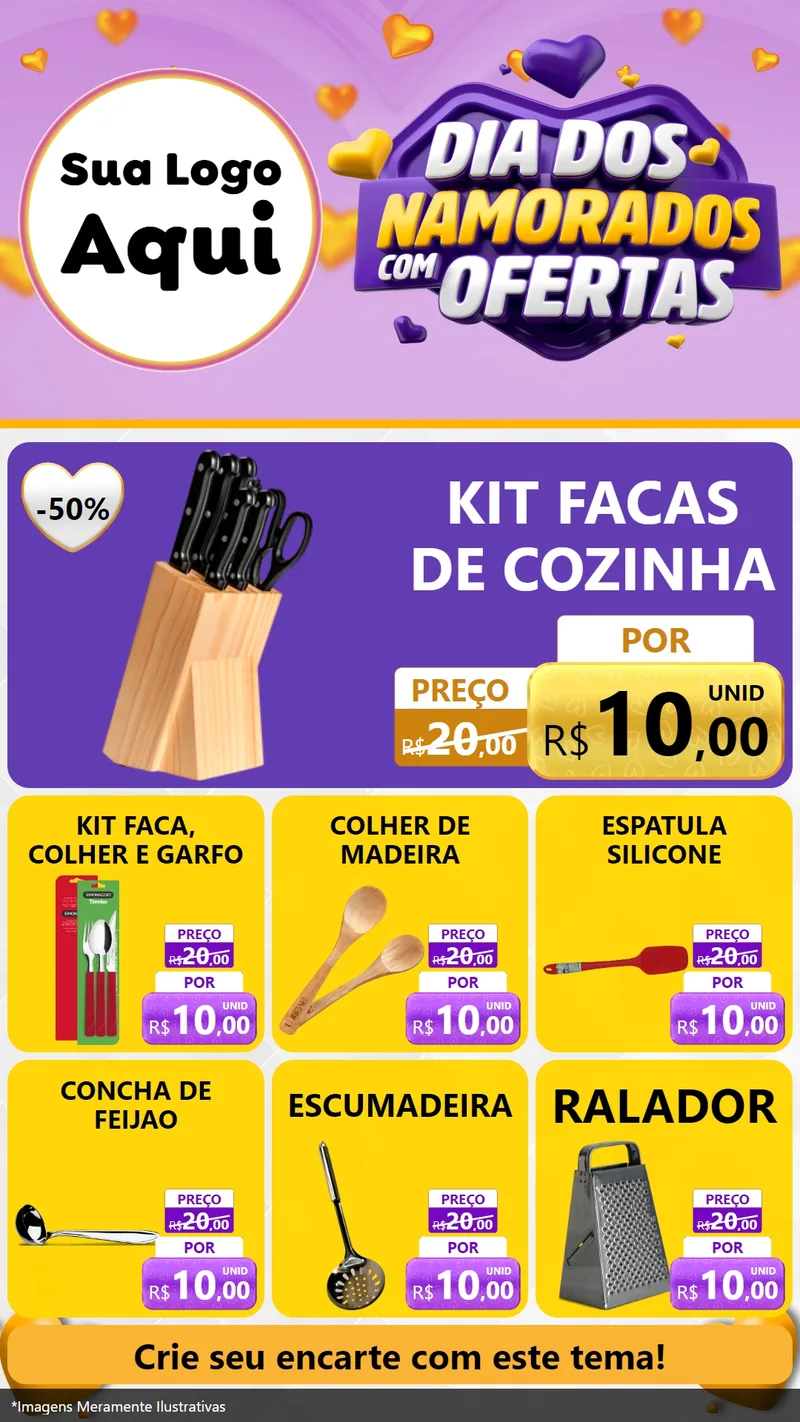 Modelo de Rede Social para Stories com o tema Dia Dos Namorados Com Ofertas para Utilidades Domésticas