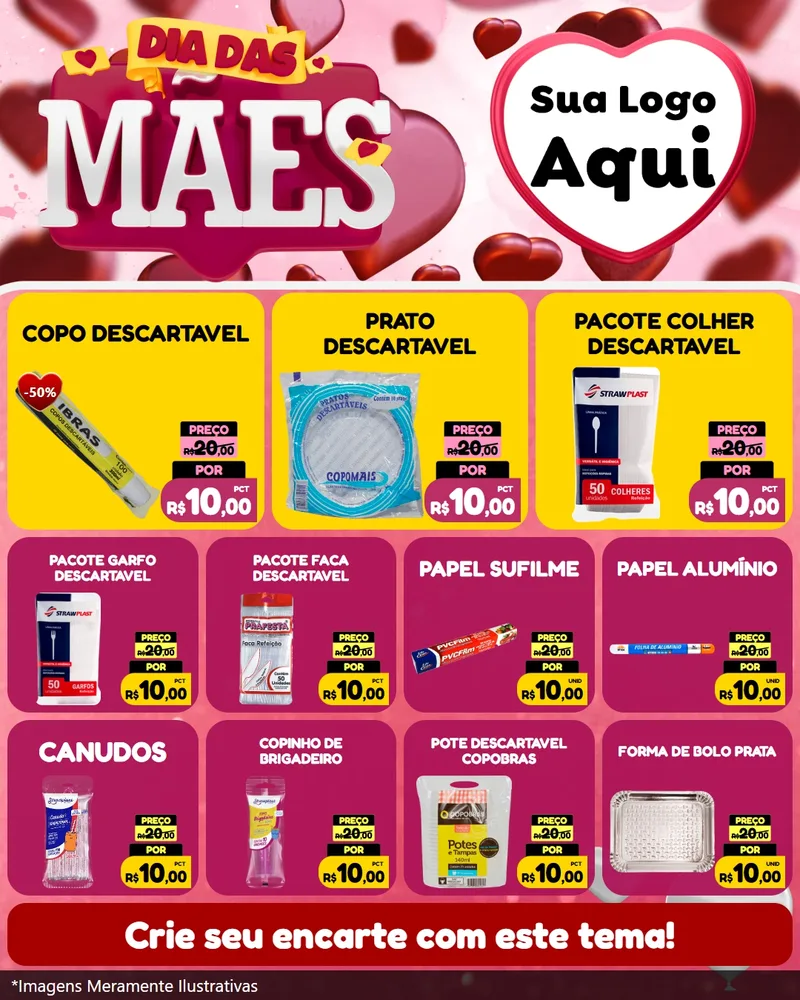 Modelo de Rede Social para Feed Instagram com o tema Dia Das Mães para Embalagens