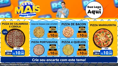 Modelo de TV para TV Horizontal com o tema Leve Mais, Pague Menos para Pizzaria