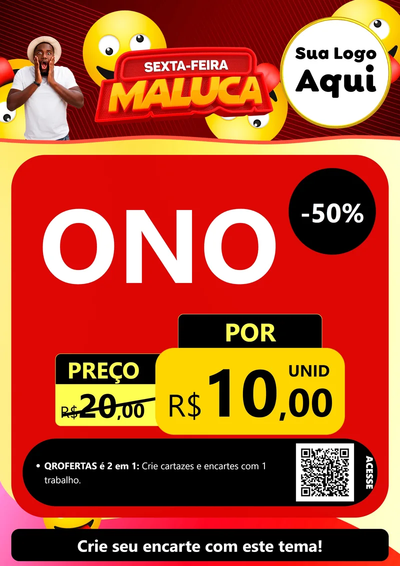 Modelo de Cartaz para Cartaz A4 Vertical com o tema Sexta-feira Maluca para Óticas