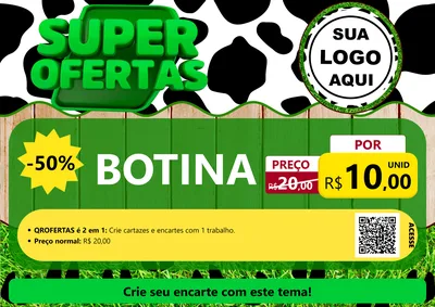 Modelo de Cartaz para Cartaz A4 Horizontal