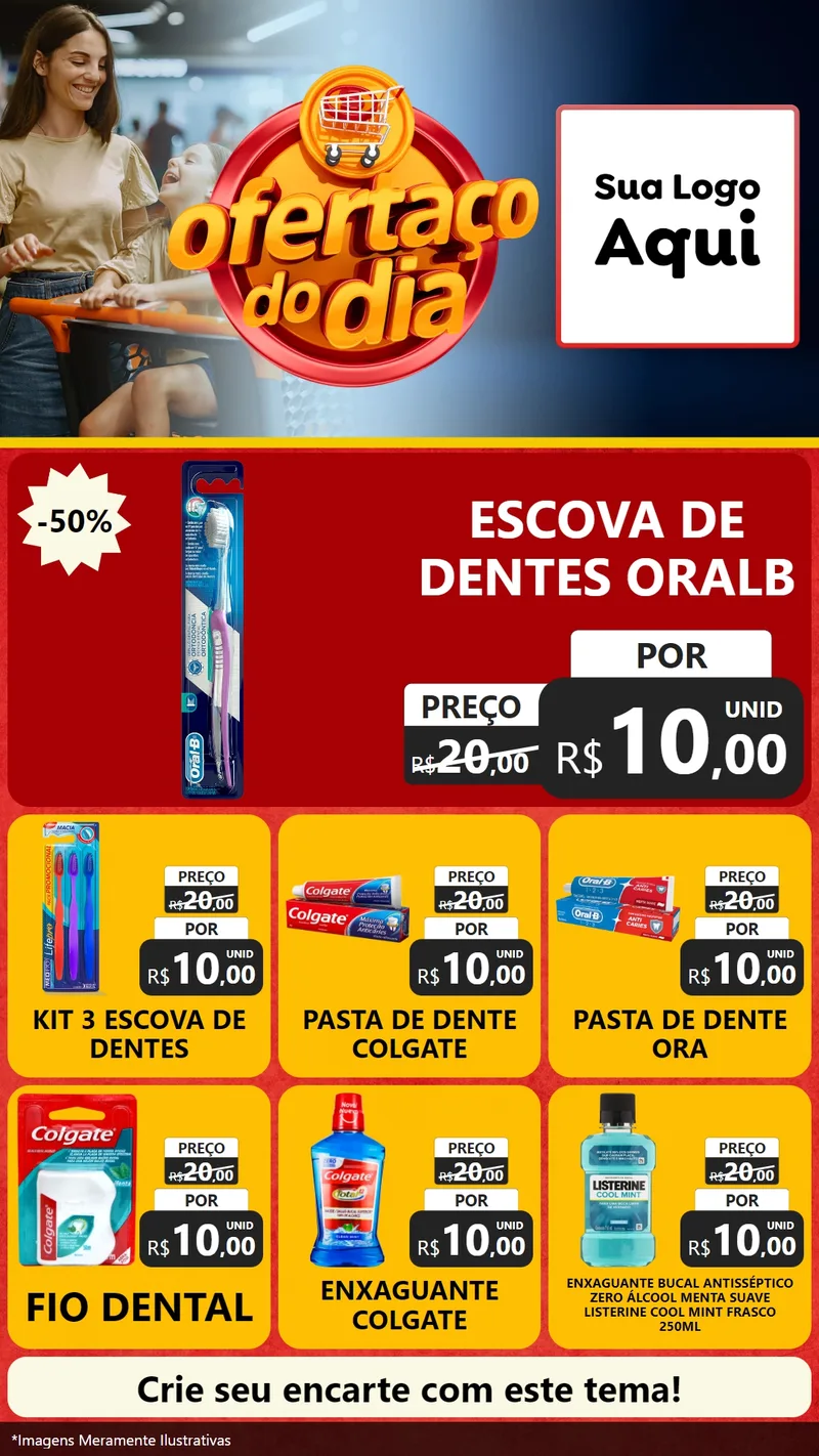Modelo de Rede Social para Stories com o tema Ofertaço Do Dia para Higiene Pessoal