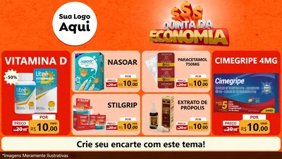 Modelo de TV para TV Horizontal com o tema Quinta da Economia para Farmácia
