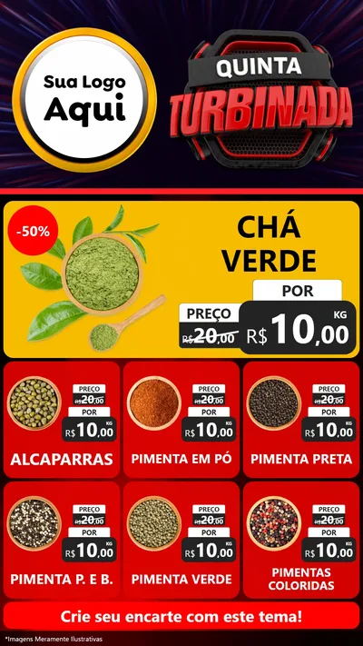 Modelo de Rede Social para Stories com o tema Quinta Turbinada para Produtos Naturais