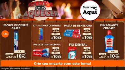 Modelo de TV para TV Horizontal com o tema Ofertas Para Aquecer para Higiene Pessoal