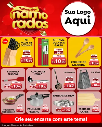 Modelo de Rede Social para Feed Instagram com o tema Semana dos namorados para Utilidades Domésticas
