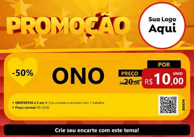 Modelo de Cartaz para Cartaz A4 Horizontal com o tema Promoção para Óticas