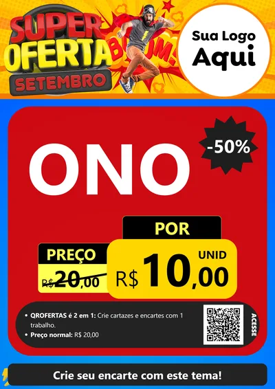 Modelo de Cartaz para Cartaz A4 Vertical com o tema Super Oferta Setembro para Óticas
