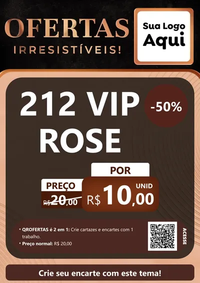 Modelo de Cartaz para Cartaz A4 Vertical com o tema Ofertas Irresistíveis! para Perfumes