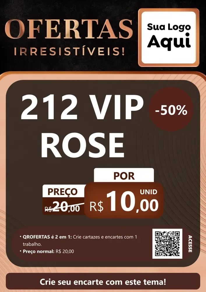 Modelo de Cartaz para Cartaz A4 Vertical com o tema Ofertas Irresistíveis! para Perfumes