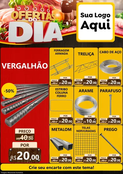 Modelo de Encarte para Encarte A4 Vertical