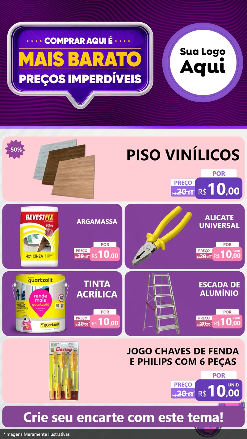 Modelo de TV para TV Vertical com o tema Mais Barato para Material para Construção