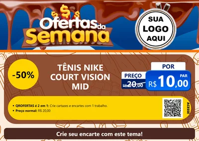 Modelo de Cartaz para Cartaz A4 Horizontal com o tema Ofertas da Semana - Páscoa para Calçados